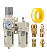 Air Pressure Regulator With Pressure Gauge(0-150Psi),Water Separator For... - $71.25 CAD
