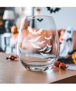 Bat Swarm Etched Glasses - Wine, Champagne, Pint Glasses, Shot Glass - $24.99 - $31.99