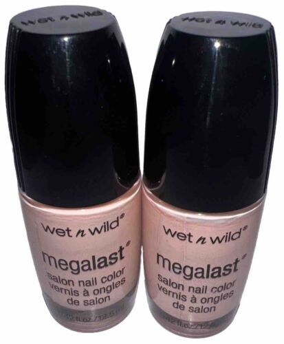 Pack Of 2 Wet n Wild Megalast Salon Nail Color Pink (Wide Brush/New) - $11.87