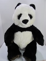Panda Plush FAO Schwarz 18&quot; Panda Large Bear Plush TOYS R US Sitting Realistic - £18.48 GBP
