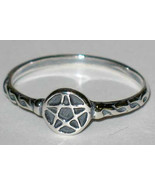 Pentagram Ring Size 9 Sterling - £54.18 GBP