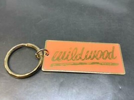 Vintage Souvenir Keyring Wildwood New Jersey Usa Keychain Pink Font Porte-Clés - £6.19 GBP