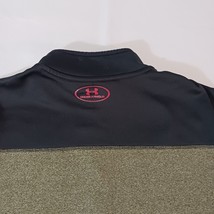 Under Armour Men's M Green & Black 1/4 Zip Pullover Sweatshirt Loose Coldgear image 11