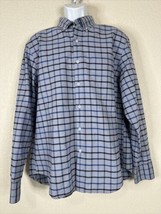 J Crew Flex Oxford Gray Windowpane Check Shirt Button Up Long Sleeve Men... - $13.39