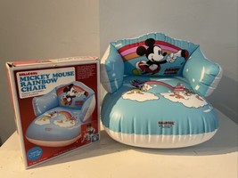 1985 Shelcore Mickey Mouse Rainbow Toddler Air Chair Blow Up #03508. Vtg Disney - £41.80 GBP