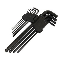 9 METRIC LONG BALL POINT END ALLAN ALAN ALLEN ALEN HEX KEY TOOL SET HOLD... - $7.68