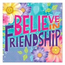 Tinker Bell and Fairies Friendship Dessert Birthday Party Napkins 16 Per Package - £3.34 GBP