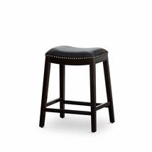 DTY Indoor Living Durango Bonded Leather Saddle Stool, 30 Bar Stool, Cherry Fin - £75.13 GBP