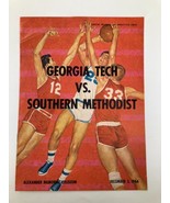 December 3 1964 Georgia Tech vs Southern Methodist Basketball Official P... - £22.69 GBP