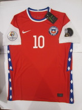 Alexis Sanchez Chile 2021 Copa America Stadium Red Home Soccer Jersey 2020-2021 - £71.94 GBP