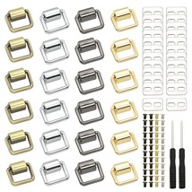 24 Pieces Metal Clasp Buckle, Multi-Purpose D-Ring Buckle Connectors Wit... - £21.61 GBP