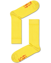 Happy Socks Yellow Unisex Premium Cotton Socks 1 Pair Size Size 4-7 - £11.83 GBP