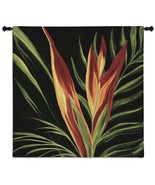 53x53 BIRD OF PARADISE Floral Tropical Flower Tapestry Wall Hanging - £142.44 GBP