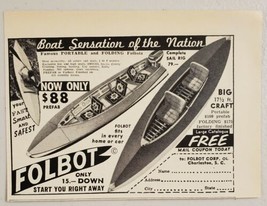 1959 Print Ad Folbot Portable Folding Boats Sensation Charleston,South Carolina - £7.17 GBP
