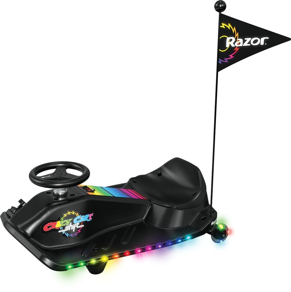 Crazy Cart Shift Lightshow Drifting Go Kart for Kids by Razor Multicolor... - $326.66