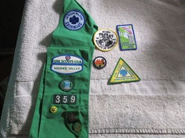 Vintage Girl Scout Uniform Sash Patches Maumee Valley Toledo Troop 359 - $13.85