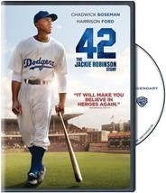 42 DVD Warner Home Video Drama Rated PG-13 Chadwick Boseman Harrison Ford - $9.50