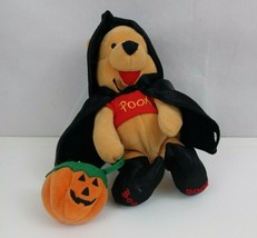 2000 Disney Store Winnie The Pooh Witch Pooh 8&quot;  Mini Bean Bag Plush - $9.89