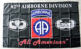 US ARMY 82ND AIRBORNE DIVISION FLAG 3 X 5 FEET POLYESTER  - £10.18 GBP