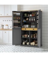 TOPMAX Pantry: Large Kitchen Cabinet w/Drawers - $691.84 CAD