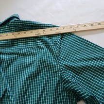 Duluth Trading Co Shirt Men's Green Plaid Cotton Shirt Wrinkle Fighter Sz L Tall image 10
