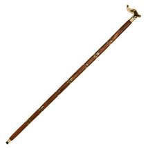 Munetoshi 36&quot; Handmade Art Deco Sheesham Wooden Walking Cane Stick with Brass Ha - £12.64 GBP