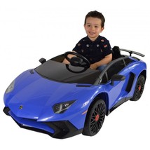 LICENSED LAMBORGHINI AVENTADOR ROADSTER 12V KIDS ELECTRIC RIDE ON CAR - $4,911.49 MXN