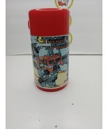 Vintage 1984 TRANSFORMERS Optimus Prime Megatron Aladdin Plastic Thermos - $39.99
