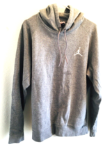 Nike Jordan Fleece Pullover Hoodie Mens Size XL Grey White Jumpman Embro... - £41.72 GBP