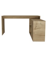 L-Shaped Desk Desti, Office, Light Oak - $343.99