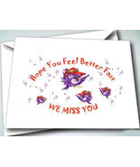 2 GET WELL 2 BIRTHDAY 2 THANKYOU cards &amp; envelopes  RED HAT LADIES OF SO... - $14.23