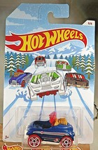 2018 Hot Wheels Walmart 5/6 Holiday Hot Rods PEDAL DRIVER Blue w/RedWhlWhitePr5s - £6.24 GBP