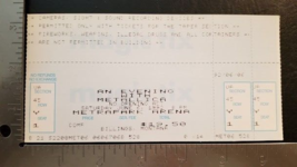 Metallica - Vintage June 6, 1992 Billings, Montana Mint Whole Concert Ticket - $33.00