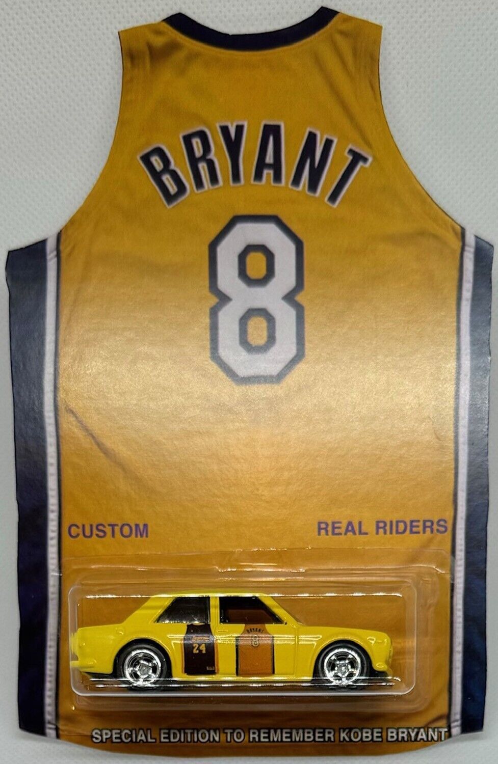 Primary image for Datsun Bluebird 510 CUSTOM Hot Wheels Lakers' Kobe Bryant w/Real Riders