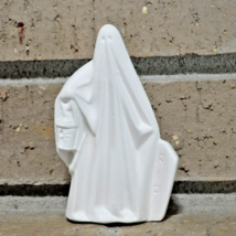 Ceramic Bisque Ghost with Tombstone &amp; Lantern Ready to Paint - $3.71