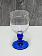 1 DANSK ARABESQUE WINE GOBET COBALT BLUE STEM - £30.03 GBP