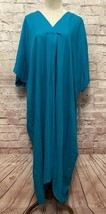 Liz Claiborne Dress XXL Turquoise Kaftan Long Shift midi Dolman NEW Rayon - £31.17 GBP