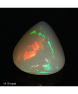 Ethiopian Welo Opal Pear Solid Wollo Natural Untreated Gemstone 14.18 carat - £224.83 GBP