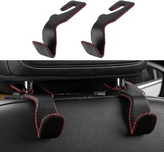 2 PCS Superior Car Seat Headrest Hooks Leather Stainless Steel Hanger Ho... - $20.49