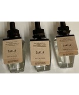 x3 Bath &amp; Body Works Wallflower Plug In Bulb Refill Dahlia Perfume Fragr... - £17.85 GBP