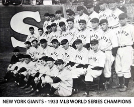1933 New York Giants Ny 8X10 Team Photo Baseball Picture Mlb World Series Champs - £3.87 GBP