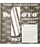 1930 De Soto Straight Eight Advertisement Automobilia Motor Corporation ... - $747.57 MXN