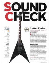 Jackson X Series King V + Rhoads RRXT guitar sound check review two-page... - $4.50