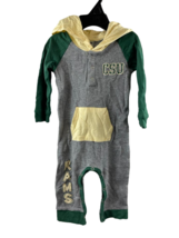 Colosseum Infant&#39;s &quot;CSU&quot; Los Angeles Rams One-Piece w/ Hoodie 6-12 months-Green - £18.02 GBP