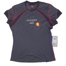 Asics Gray NYC Road Runners Marathon Short Sleeve Shirt Womens Size Medi... - $11.99