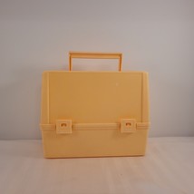 Rare Vintage Plastic Thermos Yellow Dome Lunch Box Pail no Thermos - $16.09