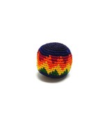 Rainbow Multicolored Crochet Zig Zag Geometric Pattern Hacky Ball Foot B... - £7.73 GBP