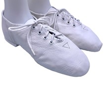 Unisex Teen Split Sole Capezio Jazz Dance Shoes Oxford Lace Up White 4.5... - £22.58 GBP