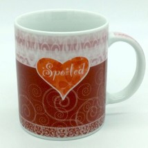 Ganz Spoiled Heart Coffee Mug Love Swirls Valentine Humor Brat Girly Girl Diva - £8.92 GBP
