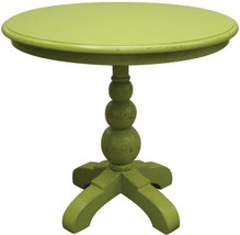 Cafe Table End Side Trade Winds Soho Traditional Antique Apple Green Painted - £989.79 GBP